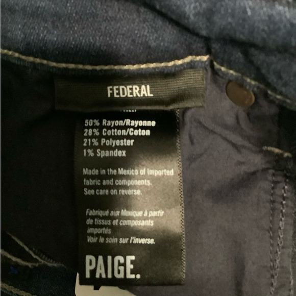 Paige federal style jeans size 29" - Picture 5 of 8